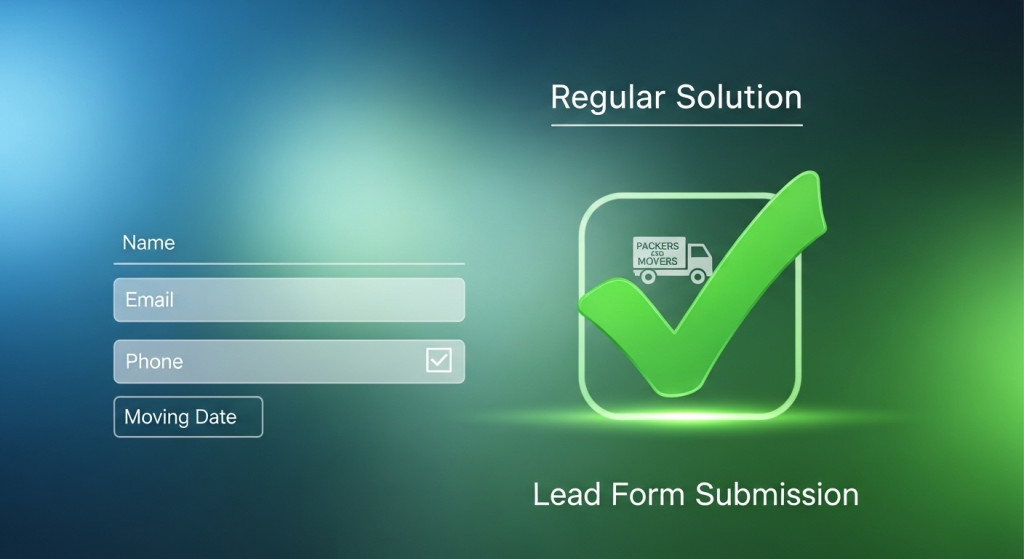 Verified packers and movers leads form submission.