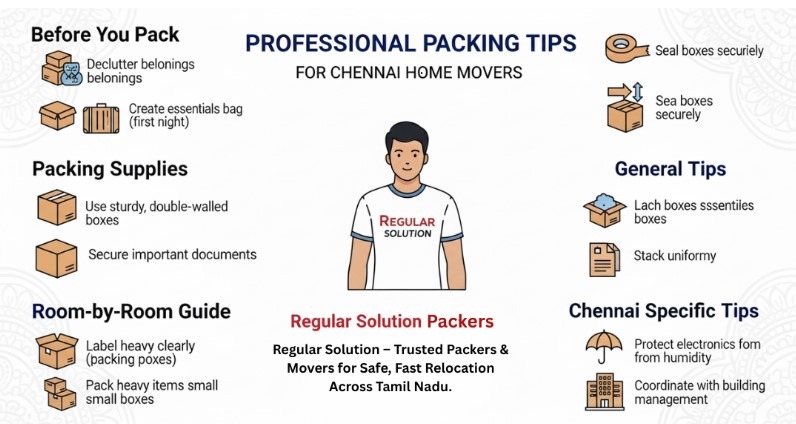 Packing tips for home relocation in Chennai