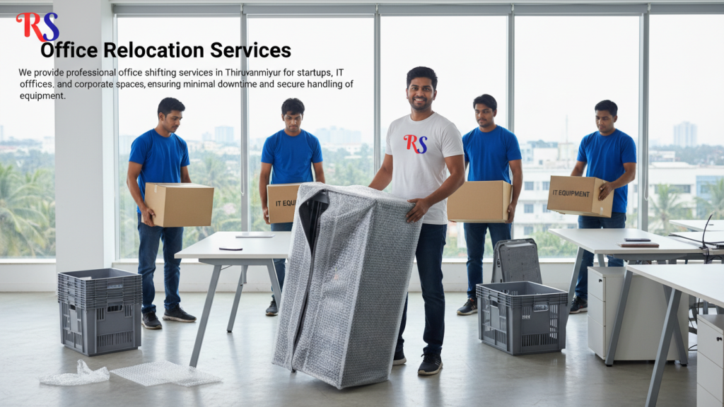 Office Relocation Services of  packers and movers in Thiruvanmiyur, chennai